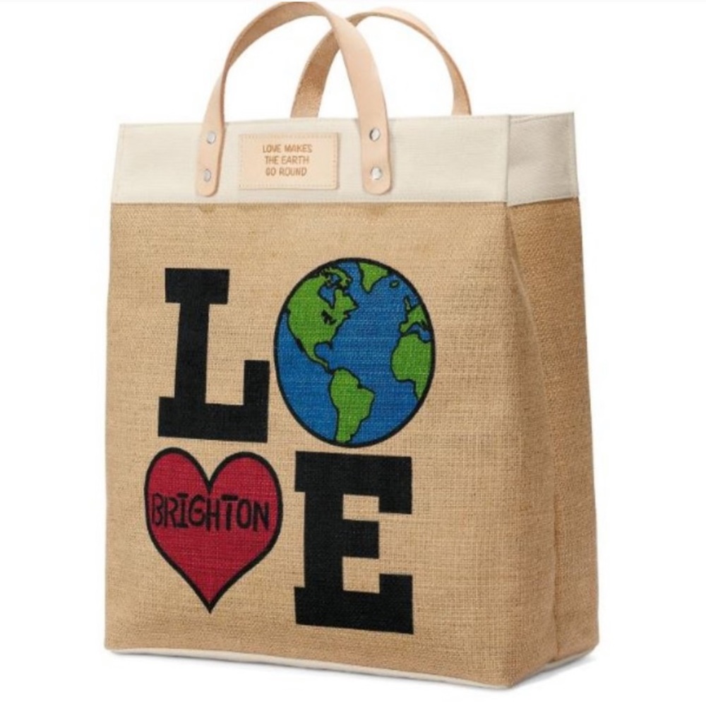 Brighton Jute Canvas Shopper Tote